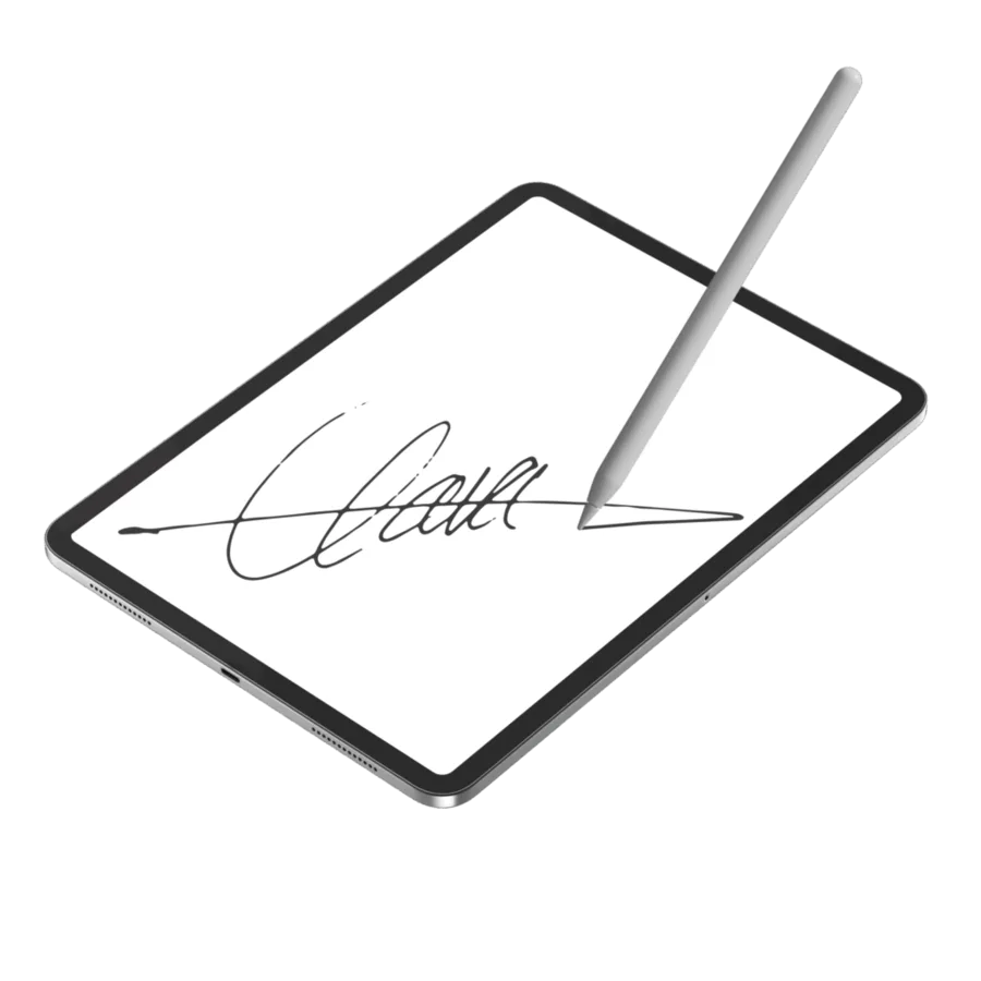 Firma electrónica en una tableta